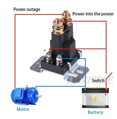 Dual Battery Isolator Relay Start Relay On Off A V V For Car