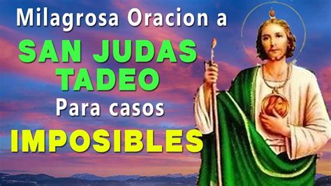 Oraci N Poderosa A San Judas Tadeo Para Solucionar Casos Imposibles