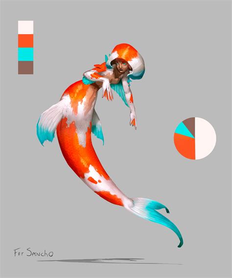 Art I Made A Koi Mermaid Rdnd