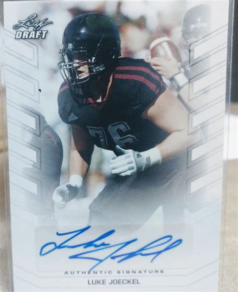 Seattle Seahawks Luke Joeckel Autographed Card Collection Autograph