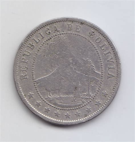 Bolivia Moneda 10 Centavos Niquel 1895 Km 174 2 Vf Argcollectibles