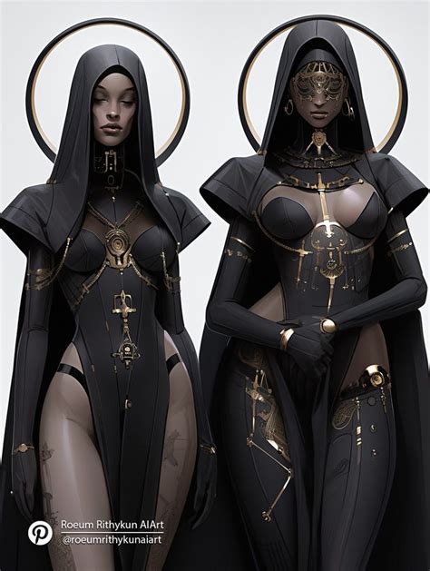 The Nun Futuristic Fashion Female Character Design Futuristic