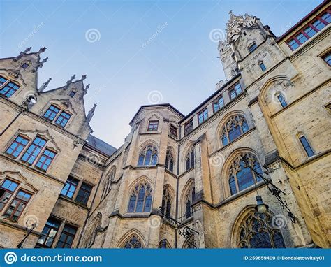 Building of the Munich City S Hall Stock Image - Image of city, urban ...