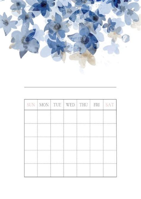 Free Printable Blank Monthly Calendars | Many Printable...