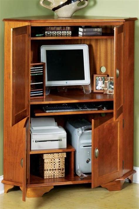 Corner Armoire Computer Desk Computer Armoire Ikea