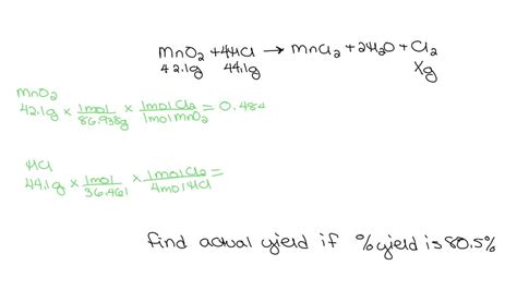 Solved Chlorine Gas Can Be Prepared In The Laboratory By The Reaction