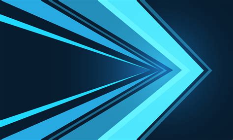 Abstract Blue Light Arrow Speed Direction Geometric Graphic Design