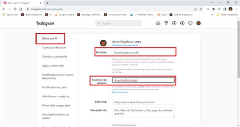 Como Cambiar El Nombre De Usuario De Instagram M Vil Pc