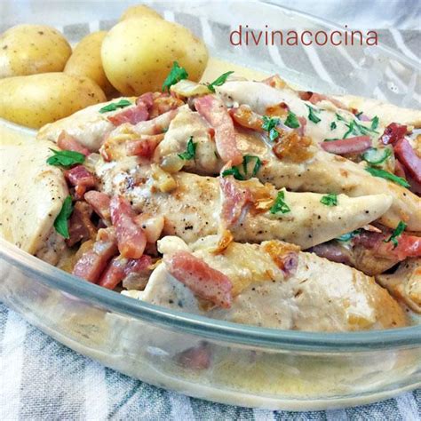 Pollo A La Carbonara Receta De Divina Cocina