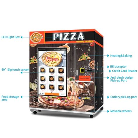 Iso Factory Directly Pizza Robot Vending Machine Hot Pizza Vending