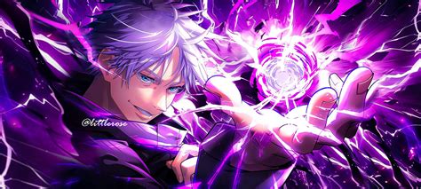 satoru gojo hollow purple  littlerose  deviantart