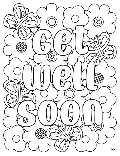 Free Printable Get Well Coloring Pages For Kids