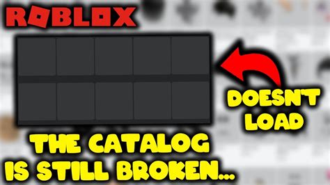 Roblox Updated The Catalog But Its Still Broken Youtube