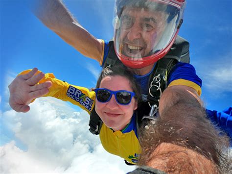 Brasil Paraquedismo Salto Duplo De Paraquedas Piracicaba SP