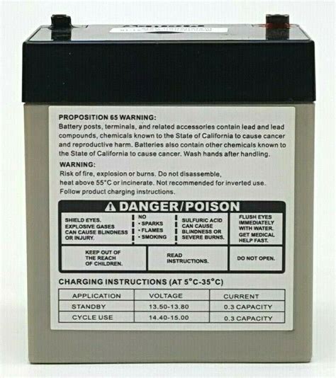 Chamberlain Garage Door Opener Backup System Replacement Battery 12v 4