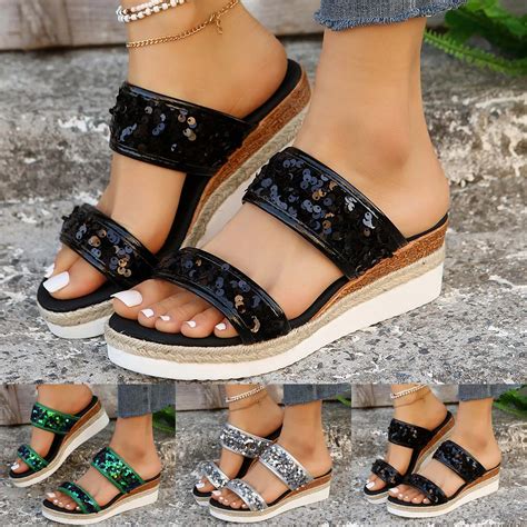 Women S Beach Slope Heel Sexy Slippers For Women Lingerie S Womens