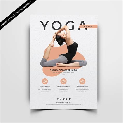 Premium PSD Yoga Class Flyer Template