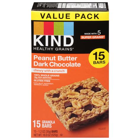 Save On Kind Healthy Grains Granola Bars Peanut Butter Dark Chocolate