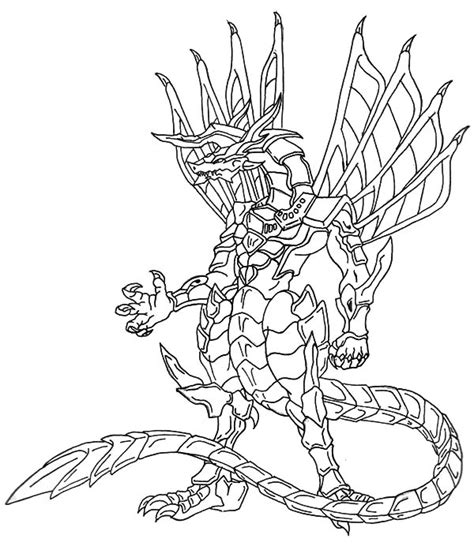 Dragonoid Coloring Pages