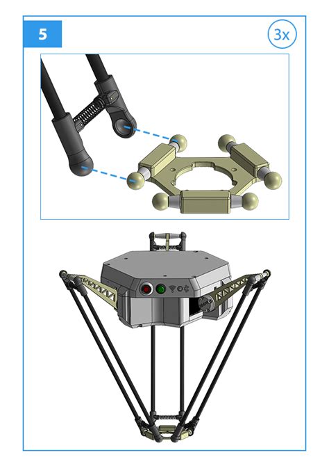 Delta X 2 Robot Assembling