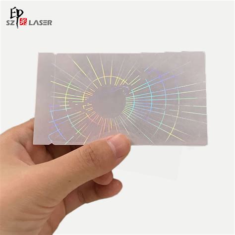 Transparent Hologram Overlays For ID Cards Hologram Sticker ID