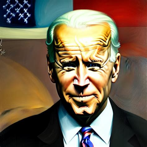 Krea Ai Joe Biden In The Style Of Adrian Ghenie Esao Andr