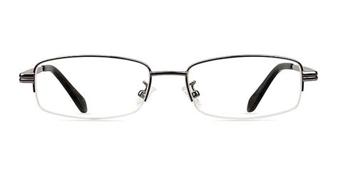 Aydin Rectangle Gunmetal Semi Rimless Eyeglasses Eyebuydirect Canada