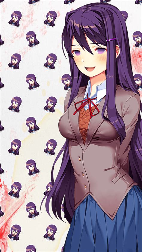 Ddlc Yuri Wallpaper ~ Ddlc Iphone Wallpapers | goawall