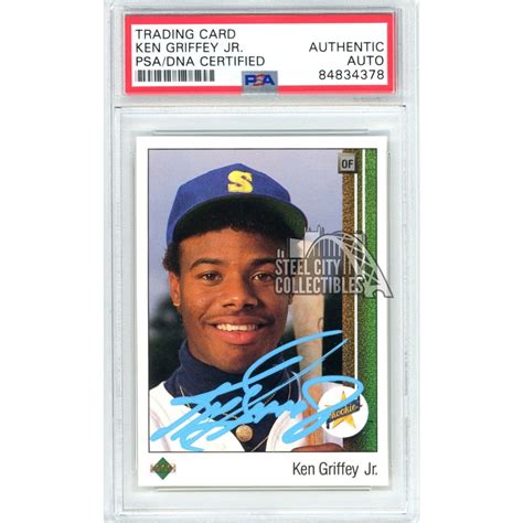 Ken Griffey Jr Upper Deck Autograph Rc Rookie Card Psa Dna