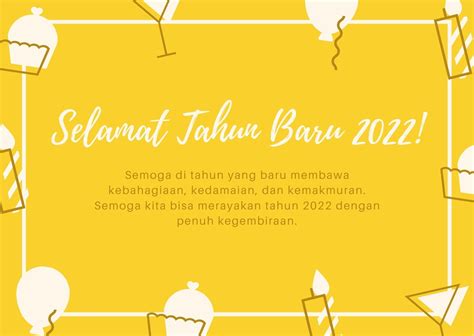 15 Kumpulan Kata Kata Ucapan Selamat Tahun Baru 2022