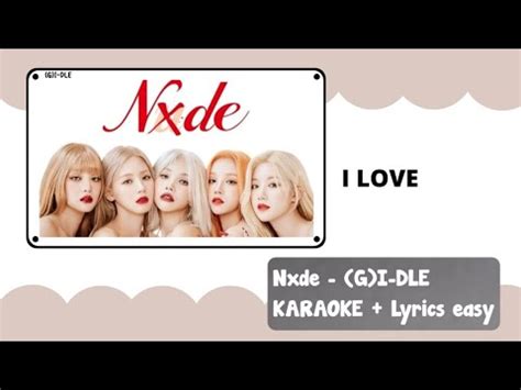 Nude G I DLE Karaoke Easy Lyrics