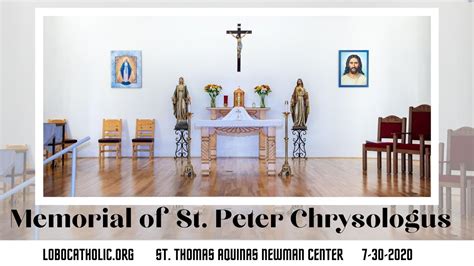 Memorial Of St Peter Chrysologus Youtube