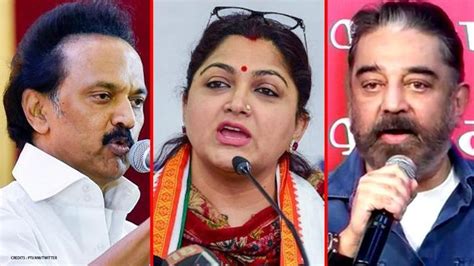 Dmk Files Plaint With Ec On Bjps Khushbu Sundar Mnms Kamal Haasan