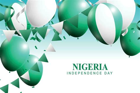 Nigeria Independence Day Background 28210573 Vector Art At Vecteezy