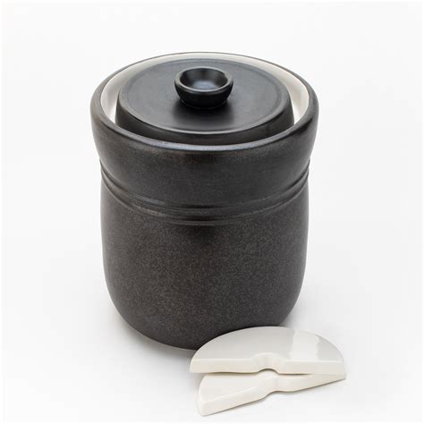 3L Fermentation Crock with weights – tomostoneware