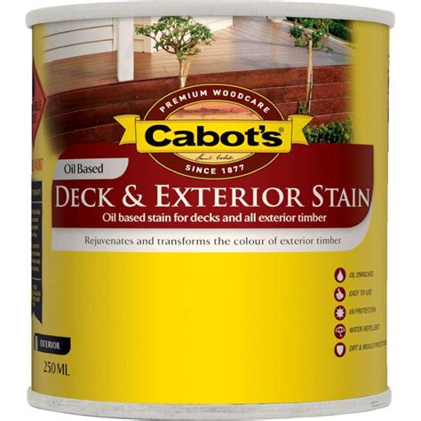 cabots deck exterior stain oil based jarrah ml  cabots