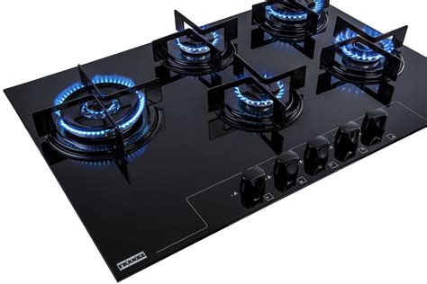 Cooktop Franke Glass 5 Queimadores Boca Deslocada 75cm Bivolt Inoxlon