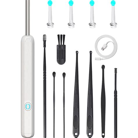 Tersarium 1 Set Ear Cleaning Otoscope Ear Wax Remover Wireless Ear Cleaner With Camera Ear Scoop ...