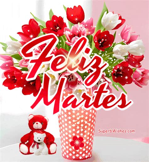 Feliz Martes  Animado Con Flores De Colores 45 Off