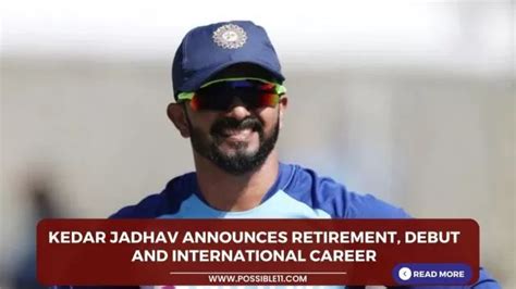 Kedar Jadhav Announces Retirement Debut And International Career