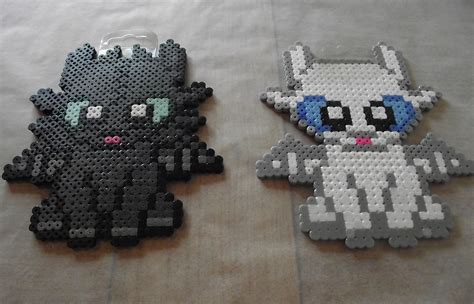 Perler Bead How To Train Your Dragon Inspired Pixel Art Toothless Makes