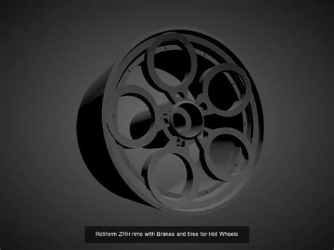 Rotiform Rims With Brakes And Tires For Hot Wheels 3D Model Collection CGTrader