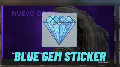 Blue Gem Sticker Glitter CSGO 10th Anniversary Capsule YouTube