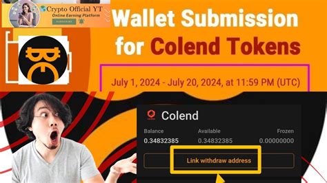 Satoshi App Colend Wallet Address Set Up 2024 Colend Wallet Address