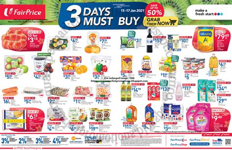 Ntuc Fairprice 3 Days Must Buy Promotion 15 17 January 2021