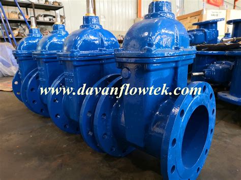 Rubber Wedge Ductile Iron Ggg Flanged Handwheel Operated Resilient