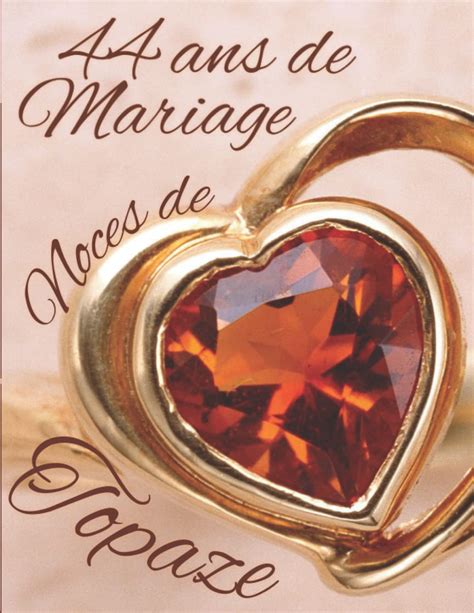 Buy 44 Ans De Mariage Noces De Topaze Cadeau Pour 44 Ans De Mariage