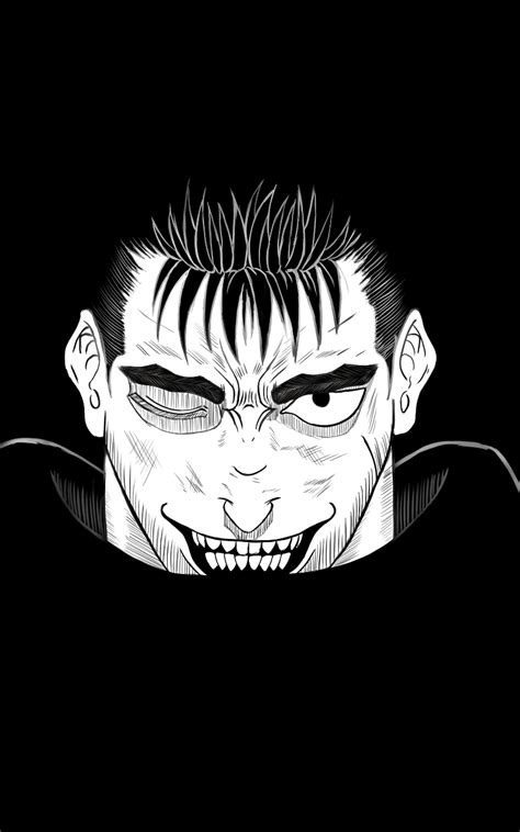 Guts smile by Stigmate9 on DeviantArt