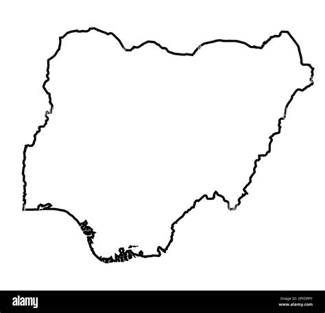 Nigeria Map Outline