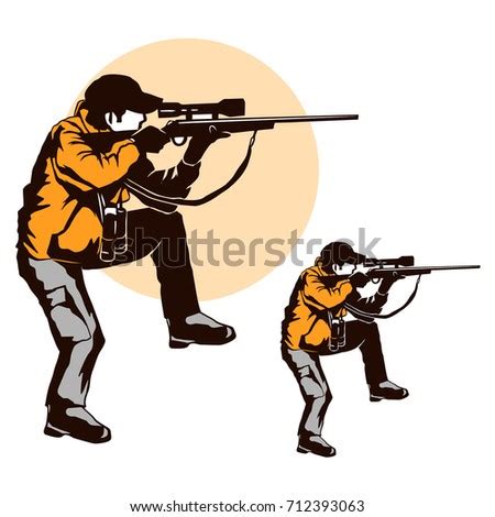 Hunters Vector Illustration Hunters Isolated On Stock Vector 440567284